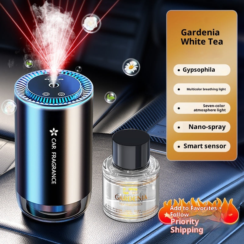 Car Automatic Spray Pickup Ambience Light Odor Removal Fragrance Machine