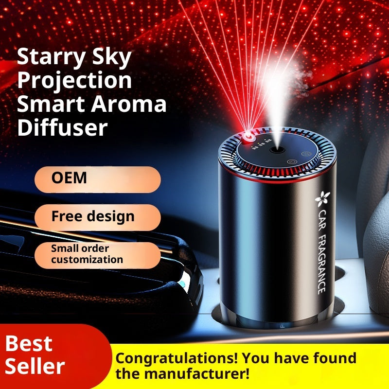 Car Automatic Spray Pickup Ambience Light Odor Removal Fragrance Machine