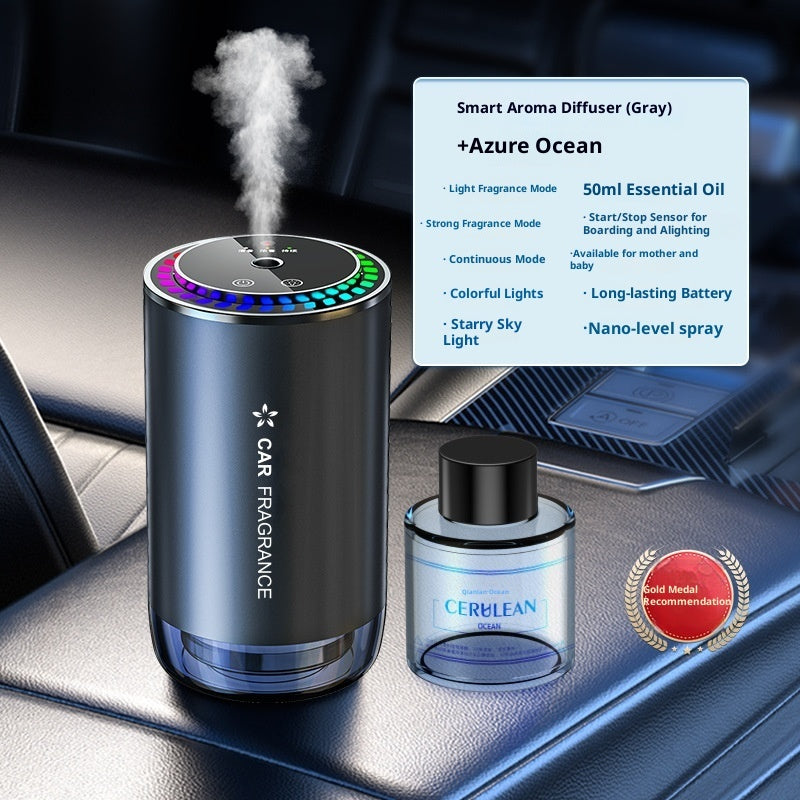 Car Automatic Spray Pickup Ambience Light Odor Removal Fragrance Machine