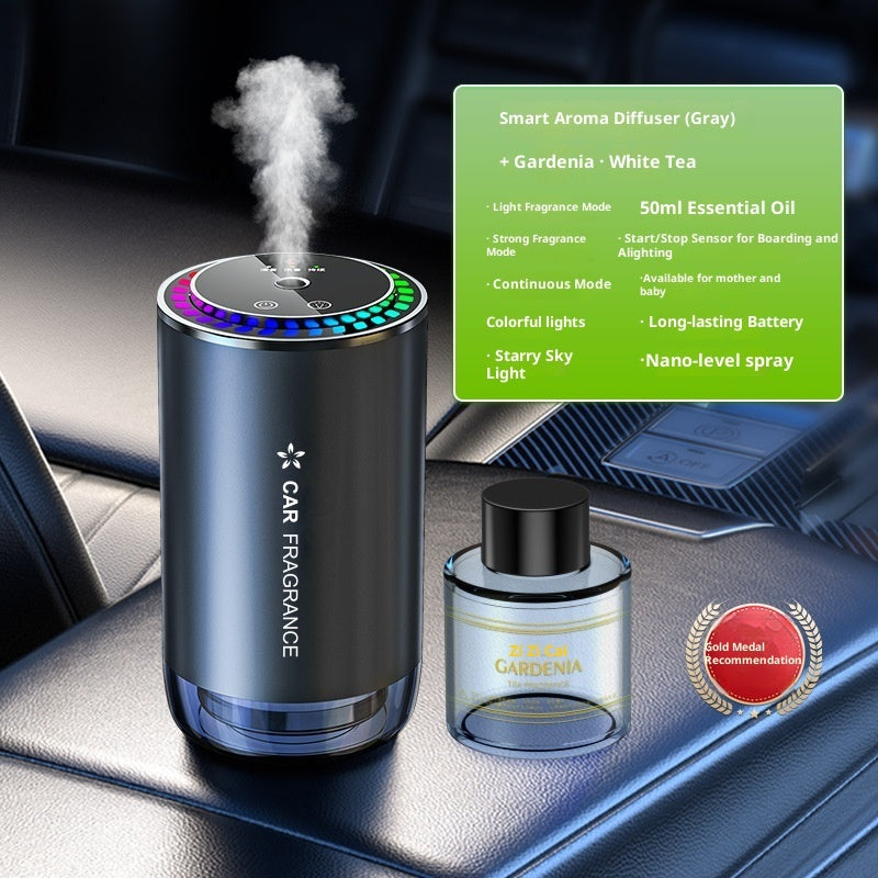 Car Automatic Spray Pickup Ambience Light Odor Removal Fragrance Machine